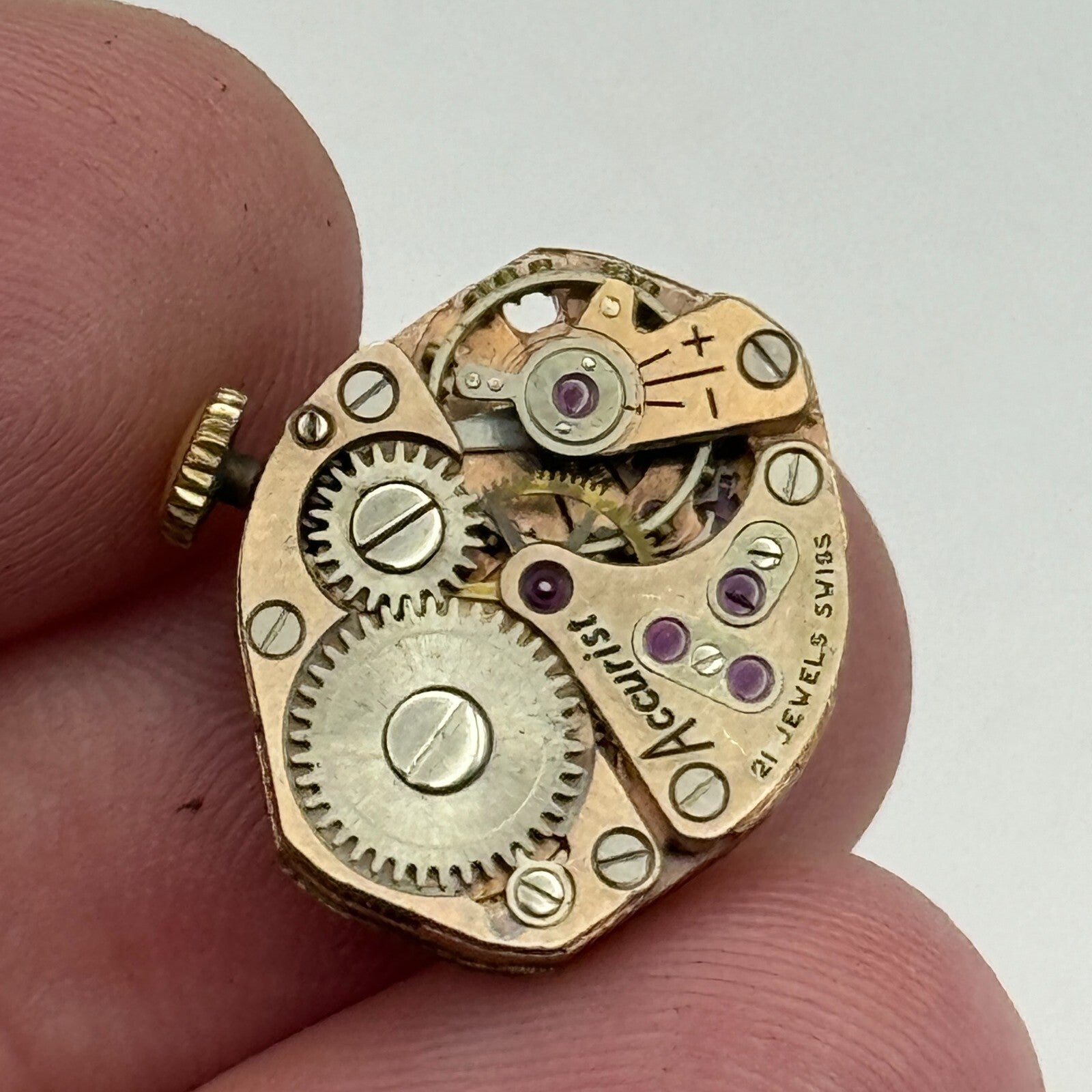 15mm Ladies Accurist FHF 60 Manual Wind Watch Movement Swiss Vintage PARTS