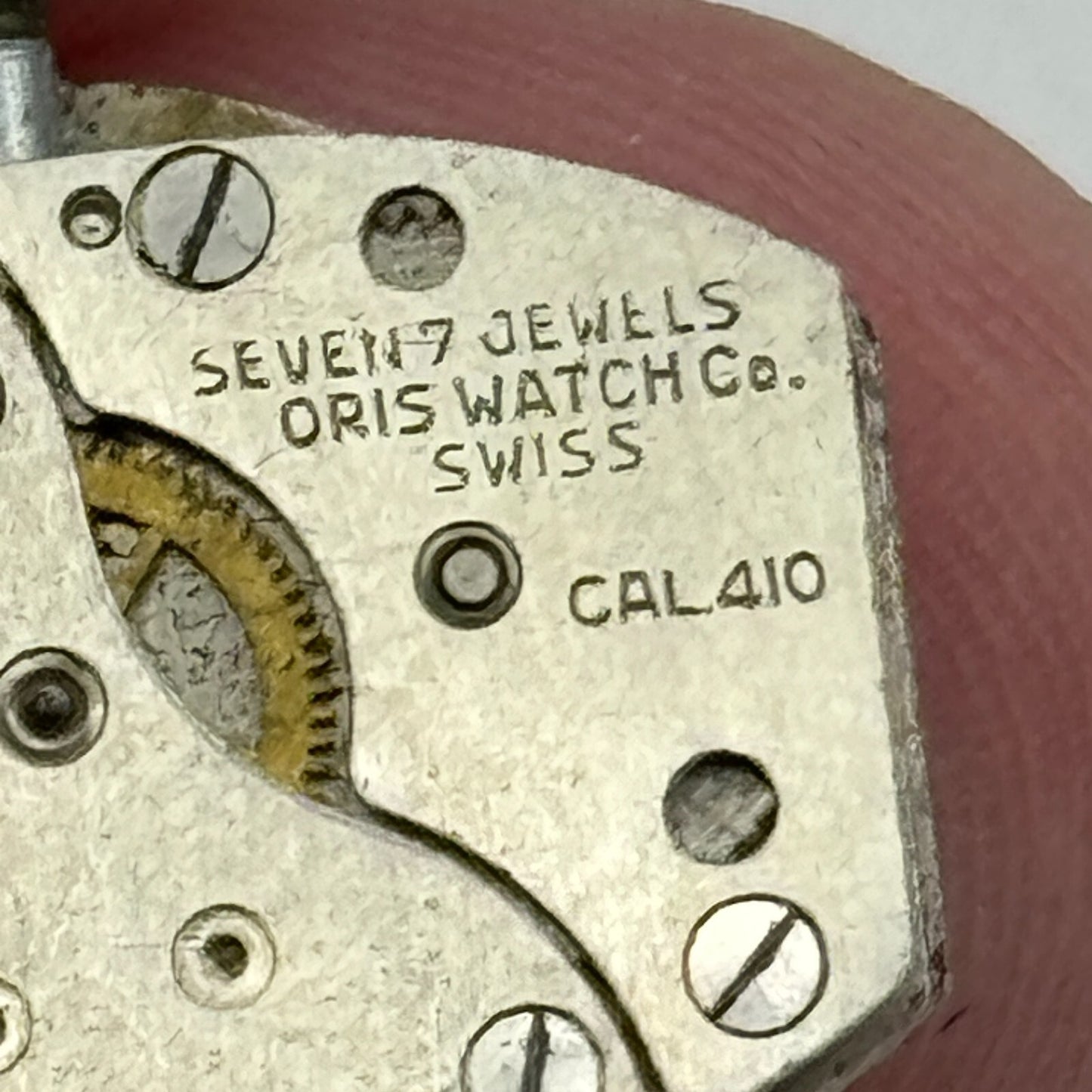 12.9mm Ladies Oris Cal 410 Manual Wind Watch Movement Swiss Vintage PARTS SPARES