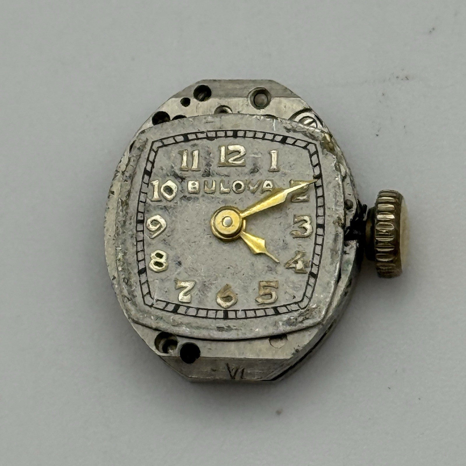 13.1mm Running Vintage Ladies Bulova 5AB Manual Wind Swiss Watch Movement PARTS