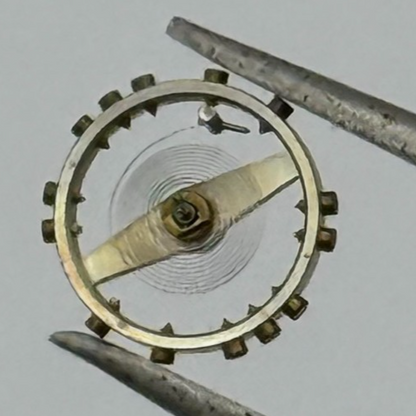 AS 1677 Balance Wheel Complete And Spring 5 1/2''' 1225 M Watch Movement Parts