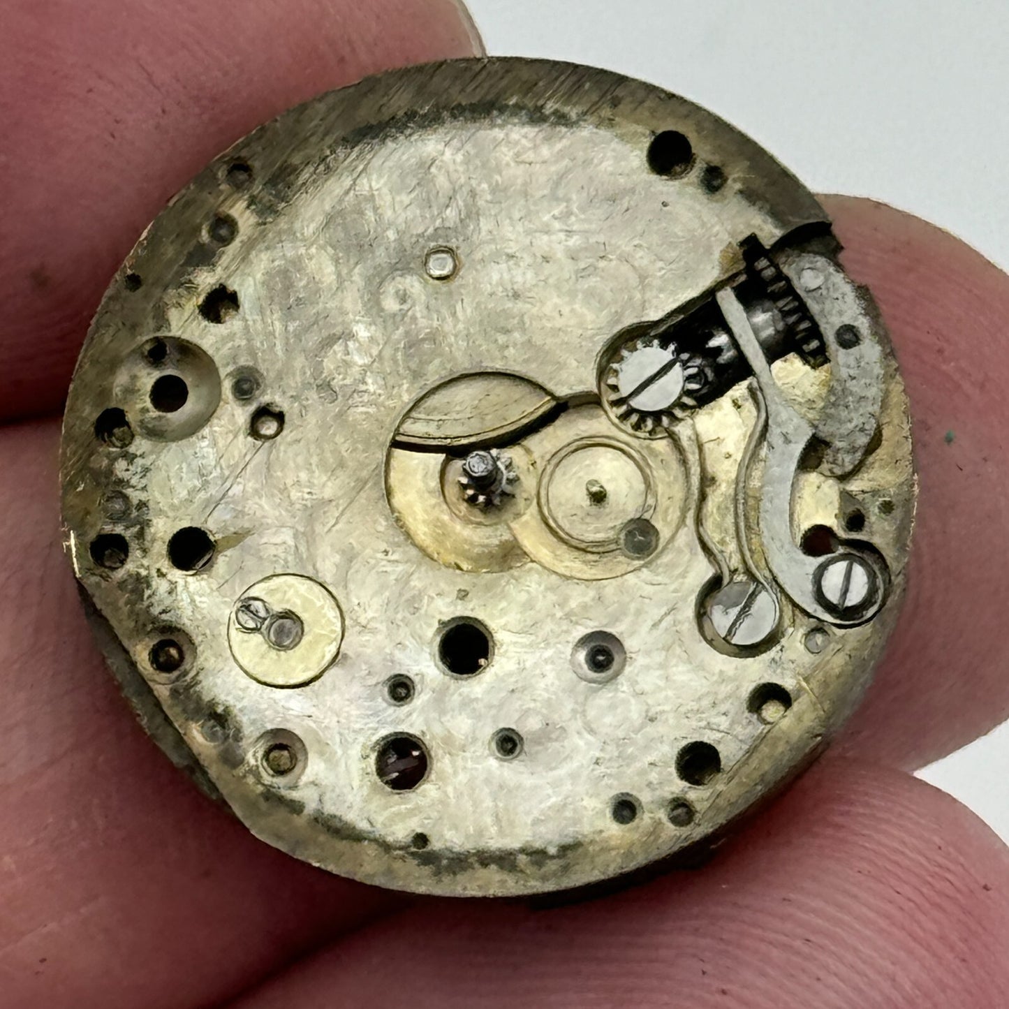 23.6mm Unidentified Cal 8028 Manual Wind Watch Movement Swiss Vintage PARTS