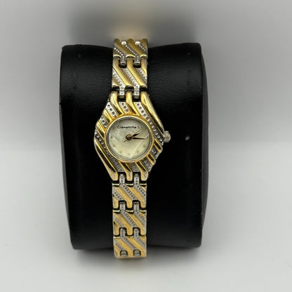 Clementine L. Ladies Quartz Watch MOP Dial Two Tone Bracelet Working 22mn