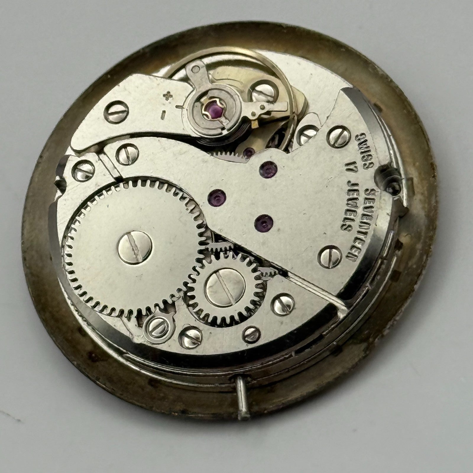 FHF ST 96-4 Watch Movement Avia Manual Wind Vintage Swiss Parts Repair 25.8mm