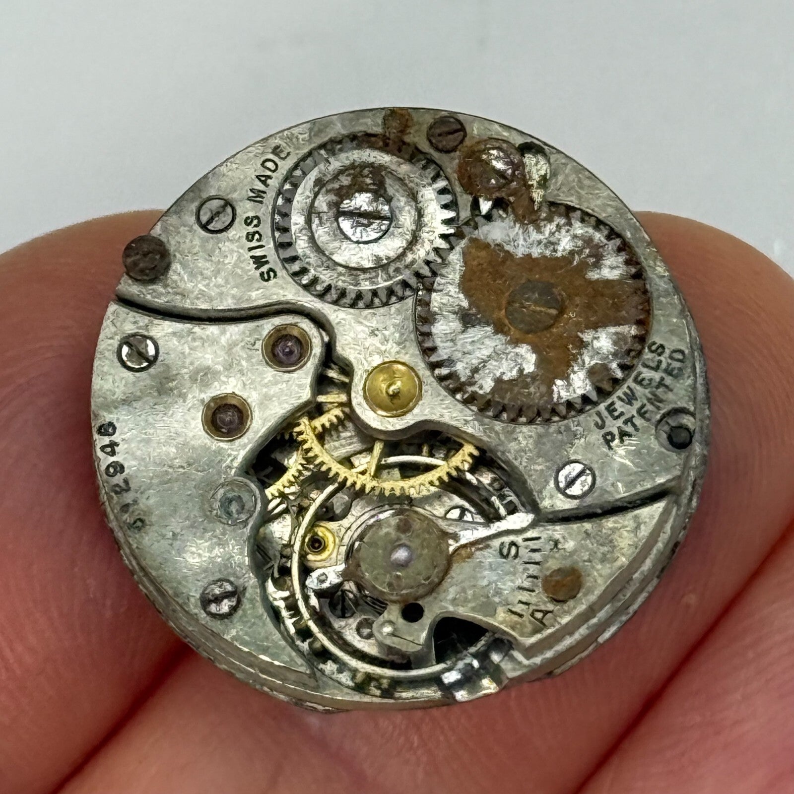 23.4mm Vintage Cyma J W Benson Ref 030 Manual Wind Watch Movement PARTS REPAIR