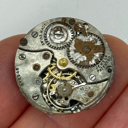 23.4mm Vintage Cyma J W Benson Ref 030 Manual Wind Watch Movement PARTS REPAIR