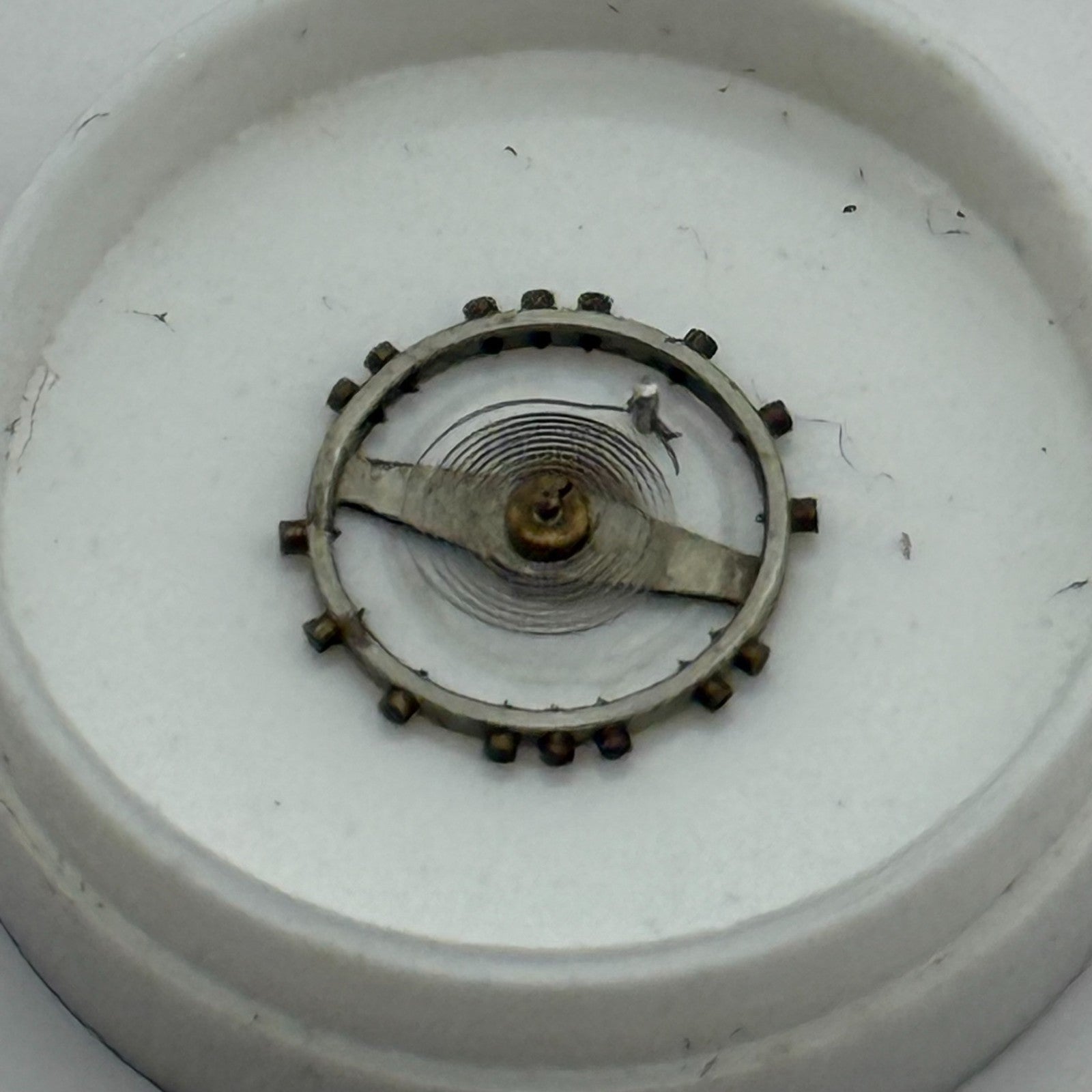 AS 1051 Balance Wheel Complete And Spring 5¼’’’ 34 M Watch Movement Parts NOS