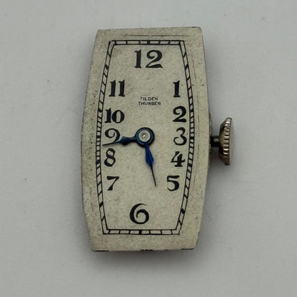 Running Vintage Zenith Tilden Thurber High Grade Oval Tank Watch Movement Manual