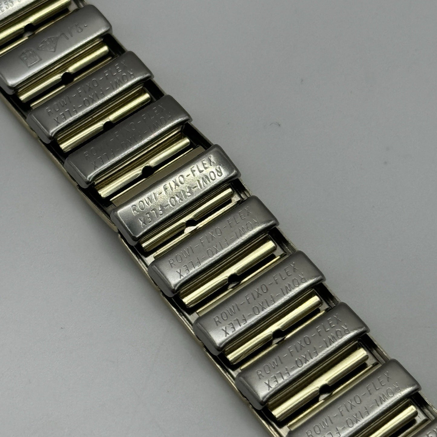 20mm Lug Rowi Fixo Flex Vintage New Old Stock NOS Expandable Strap Black Gold