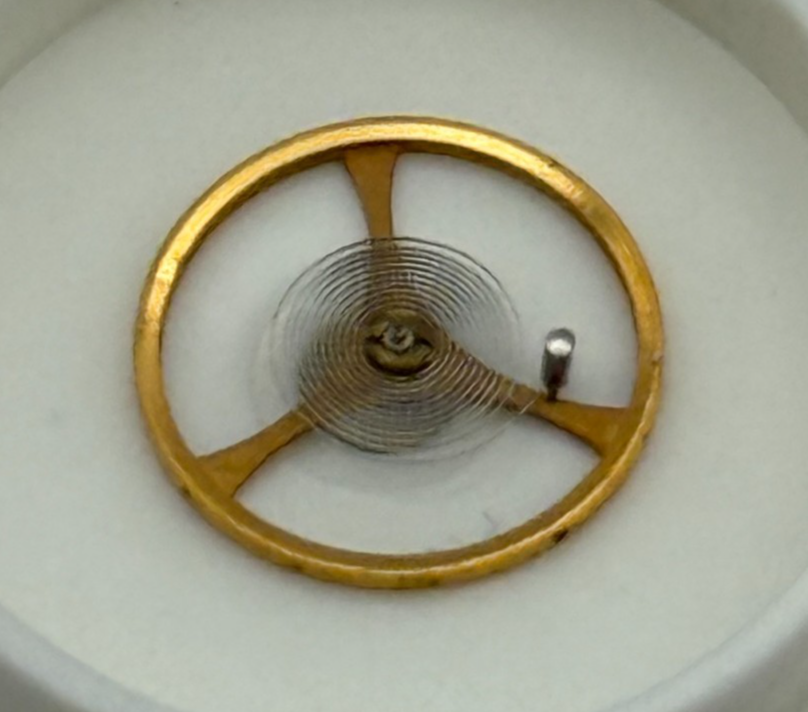 ETA 2512 Balance Wheel Complete And Spring 7¾’’’ 1454 M Watch Movement Parts 