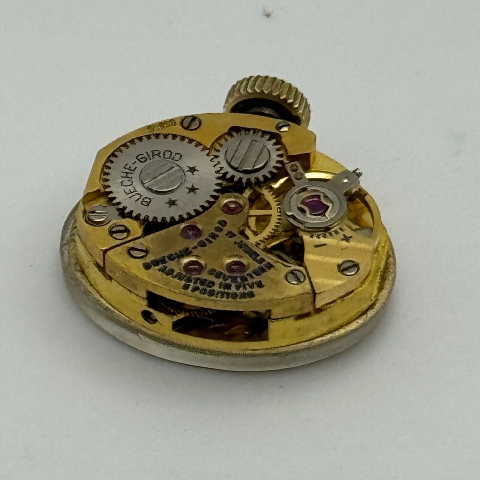 12.8mm Ladies Bueche Girod Manual Wind Swiss 17 Jewels Watch Movement PARTS