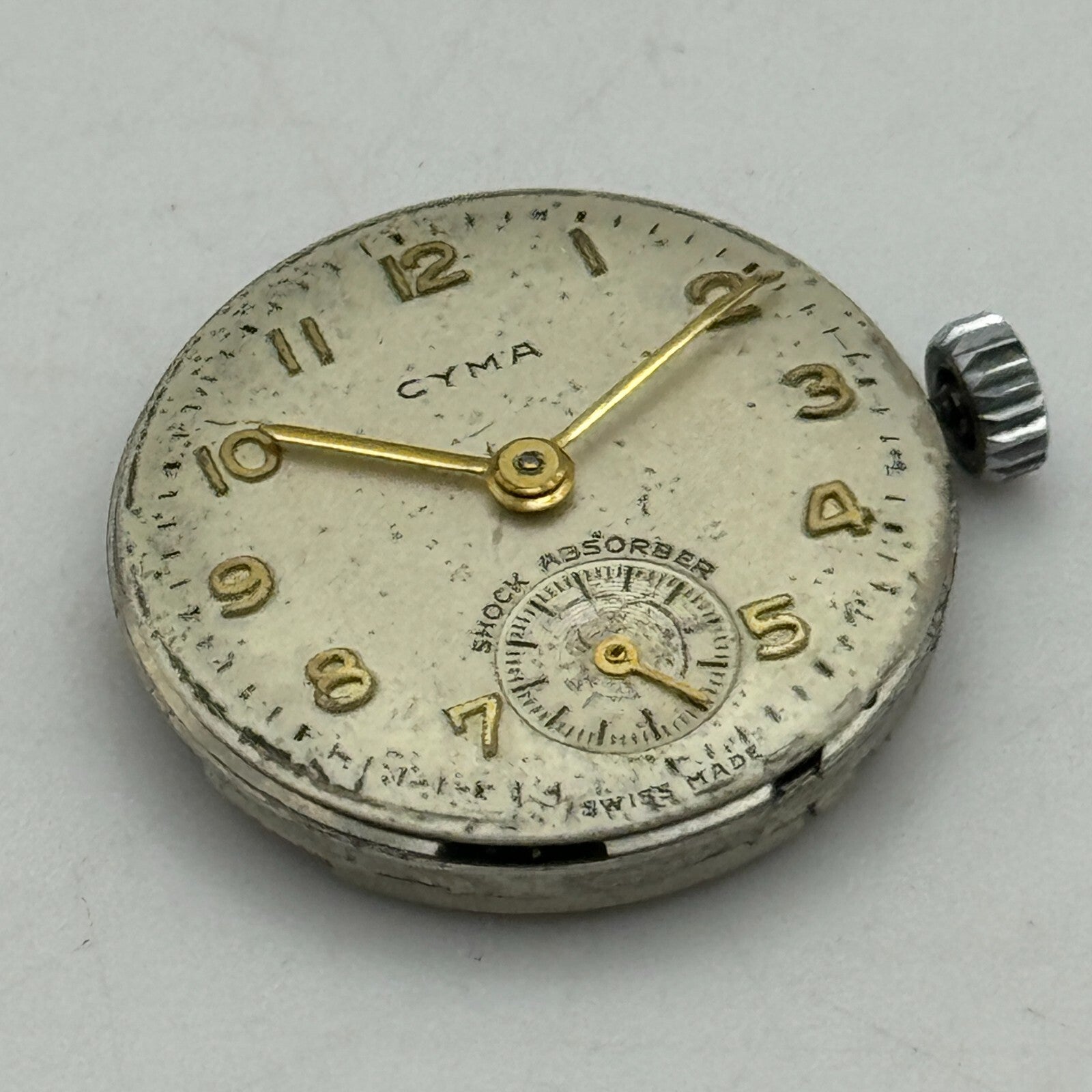 19.7mm Ladies Cyma R.424 Balance Ok Nice Finish Sub Seconds Watch Movement PARTS