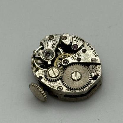 13.1mm Vintage Ladies Bulova 5AB Manual Wind Swiss Watch Movement PARTS REPAIR