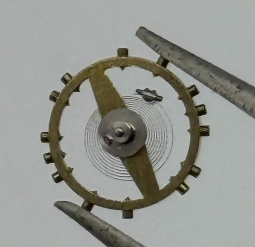 AS 475 Balance Wheel Complete And Spring 5¼''' 20 Watch Movement Parts NOS
