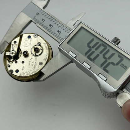 44.1mm Antique H Samuel Manchester Patent Balance Pocket Watch Movement PARTS