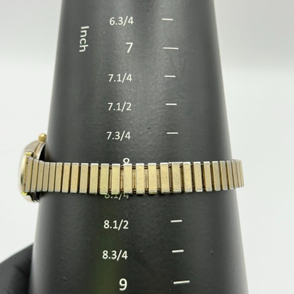 Sekonda USSR Ladies Quartz Watch White Dial Gold Tone Stretch Band Working 22mm