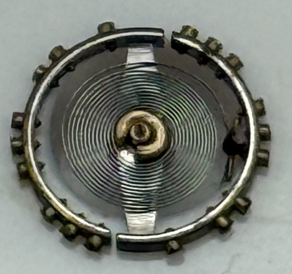 Peseux 100 Balance Wheel Complete And Spring 5¼’’’ Watch Movement Parts NOS