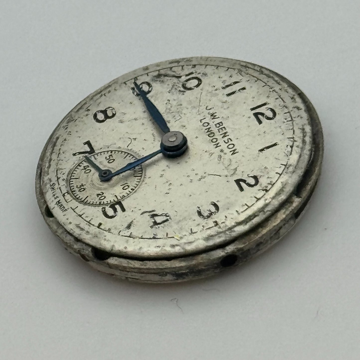 19.7mm J W Benson ETA 980 Manual Wind 15 Jewels Swiss Made Watch Movement PARTS