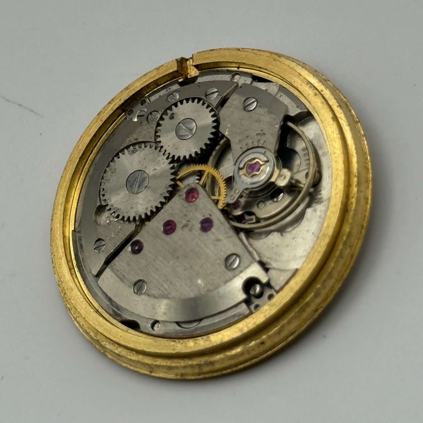 ETA 2408 Date Watch Movement UNO Manual Wind Vintage Swiss Parts Repair 31.8mm