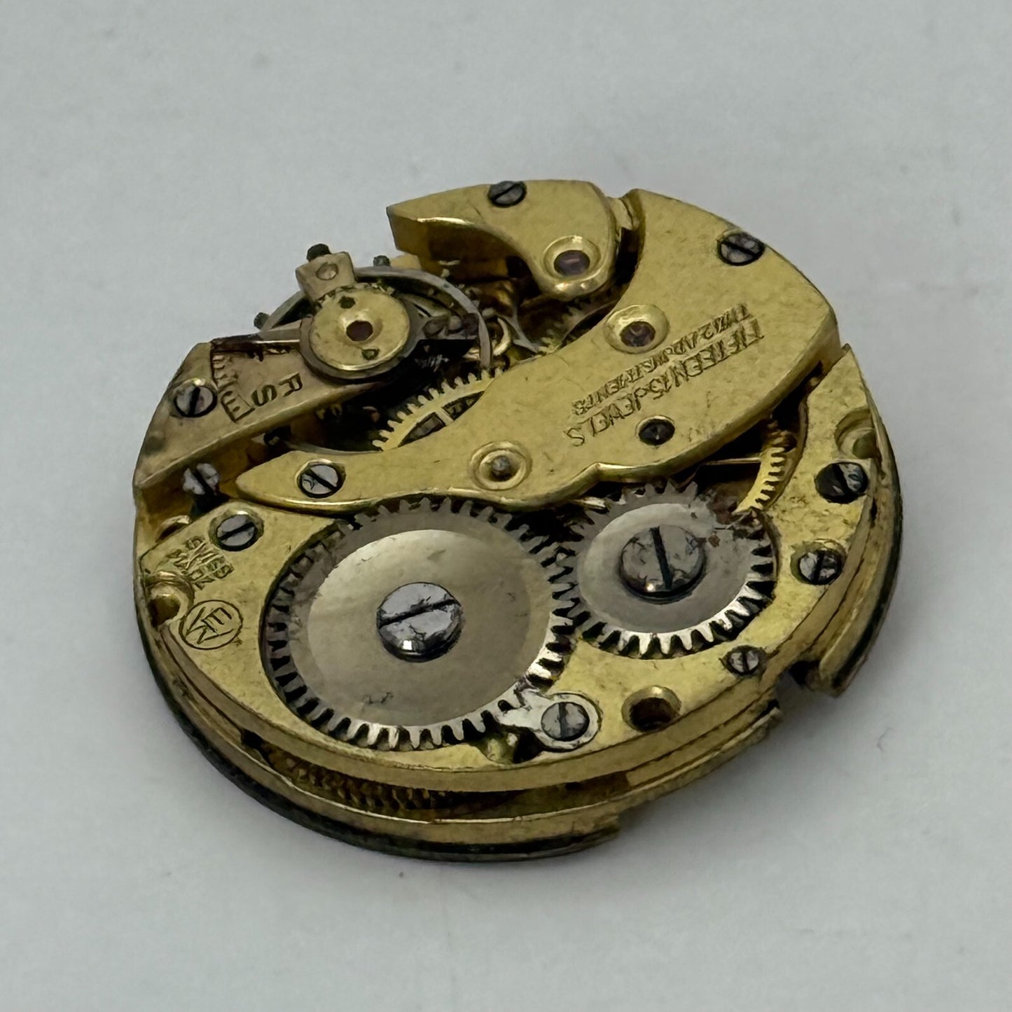 23.2mm Vintage AS 341 A Schild Partial Manual Wind Watch Movement PARTS REPAIR