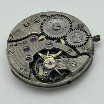 25mm Dreadnought 15 Jewels Swiss Trench Watch Movement Manual Wind PARTS SPARES