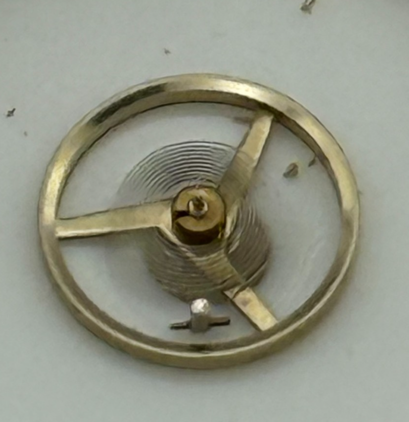 FEF 6620 Balance Wheel Complete And Spring 5½’’’ 1450 M Watch Movement Parts 