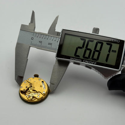 Smiths De Luxe 15 Jewels Shockproof Watch Movement Manual Wind Parts 26.8mm