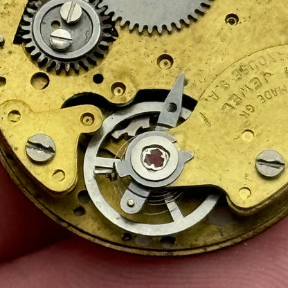 24.2mm R Lapanouse S.A. 1 Jewel Manual Wind Swiss Watch Movement Vintage PARTS