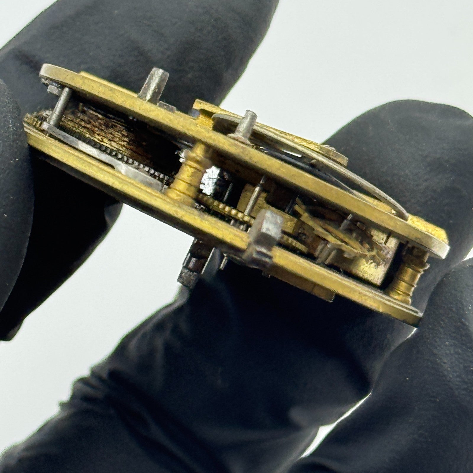 Fusee Pocket Watch Movement Antique English Wolverhampton Parts Repair 44.8mm