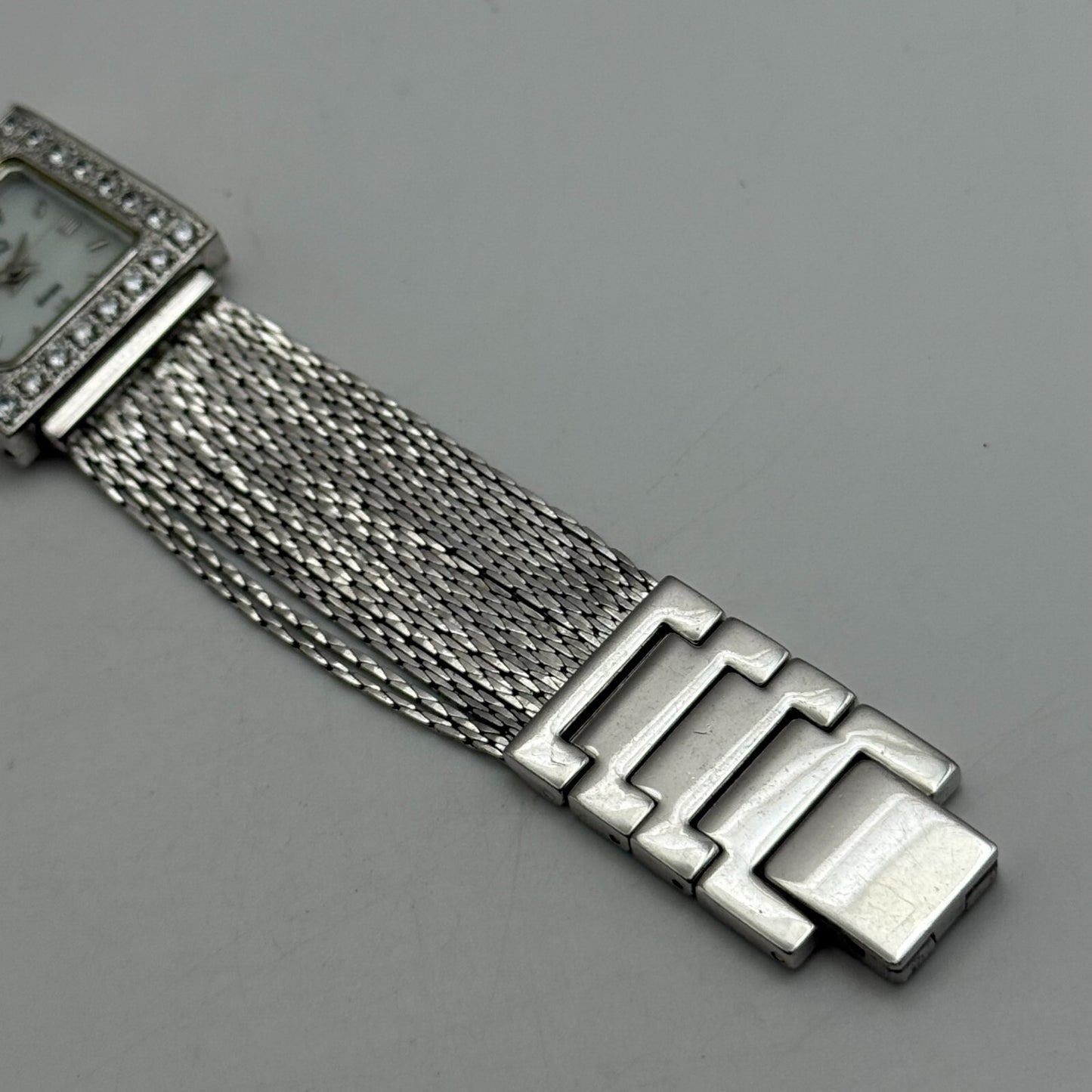 23mm Working Ladies DMQ Jewelled DQCZ Silver Tone Quartz Watch 6 Inches