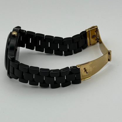 Nixon The Time Teller Acetate Men's Quartz Watch Black Japan Working 39mm