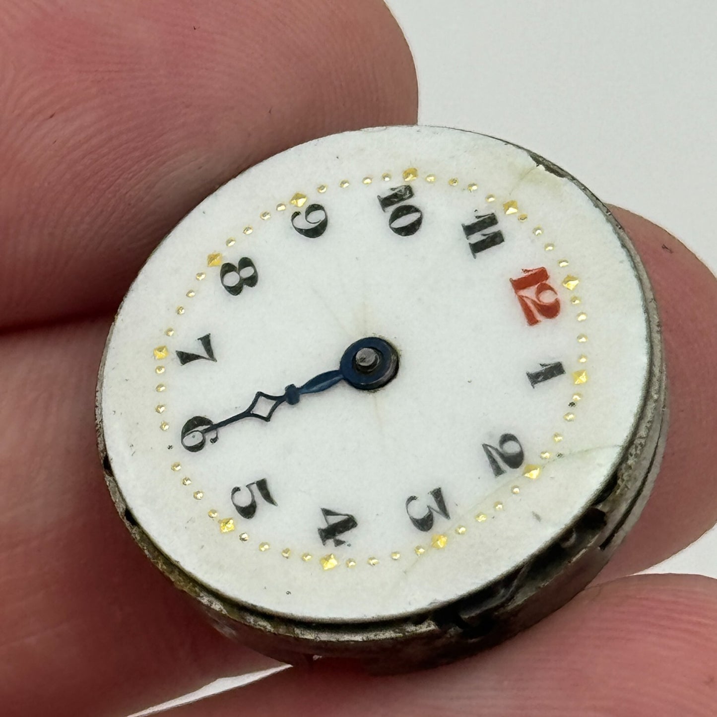 23.7mm 15 Jewels Swiss Trench Watch Movement Manual Wind PARTS SPARES