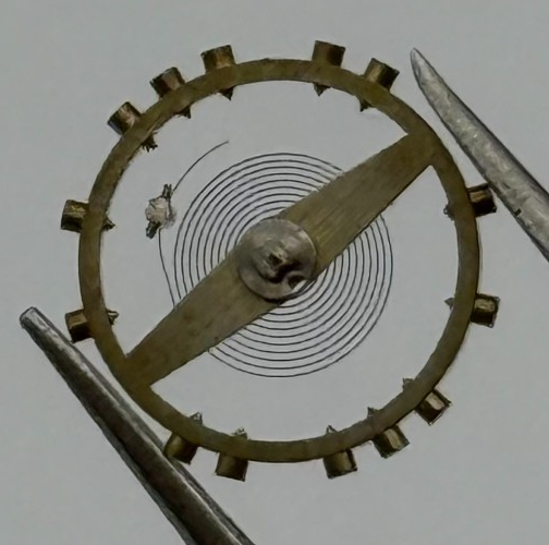 FHF 150 Balance Wheel Complete And Spring 10 1/2’’’ Watch Movement Parts NOS
