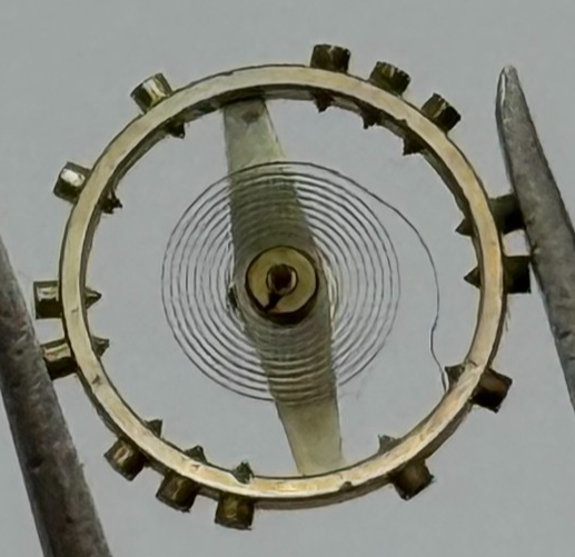 FEF 370 371 Balance Wheel Complete And Spring  176 Watch Movement Parts NOS