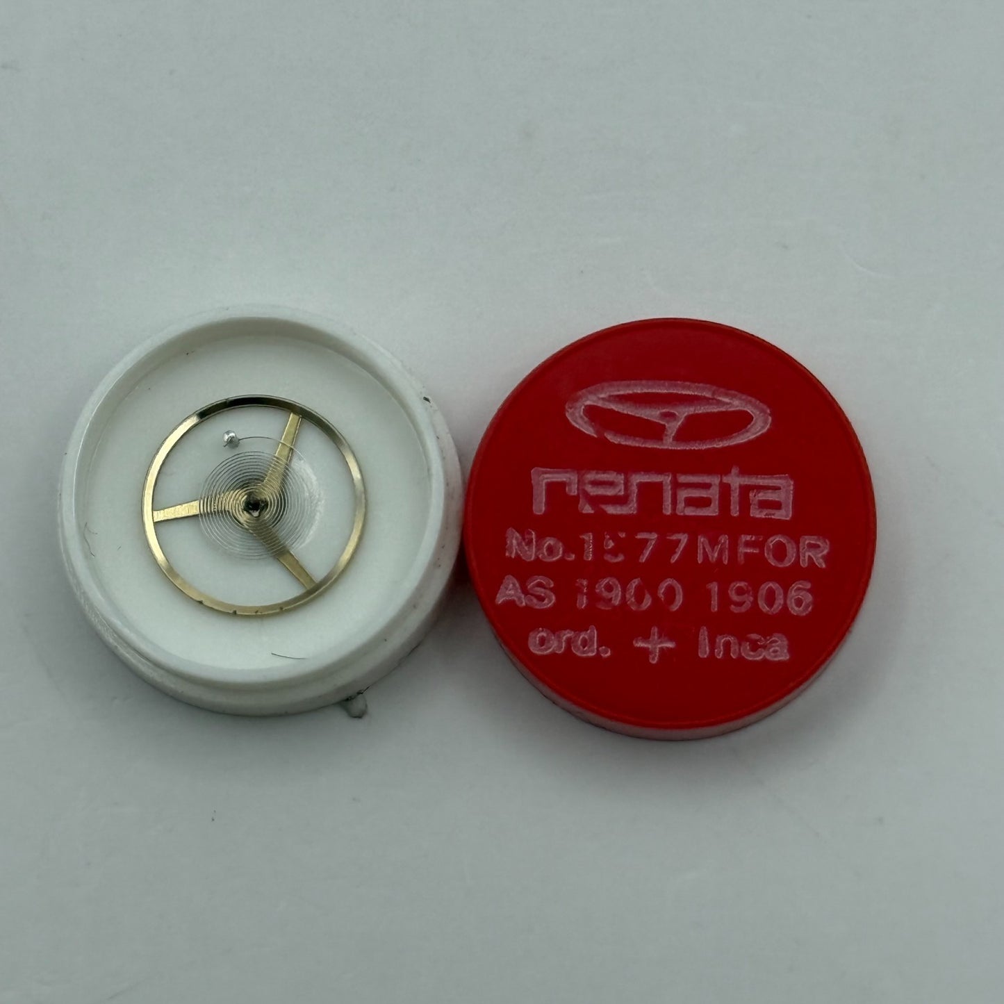 AS 1900 1906 Balance Wheel Complete And Spring 1577 M Watch Movement Parts NOS