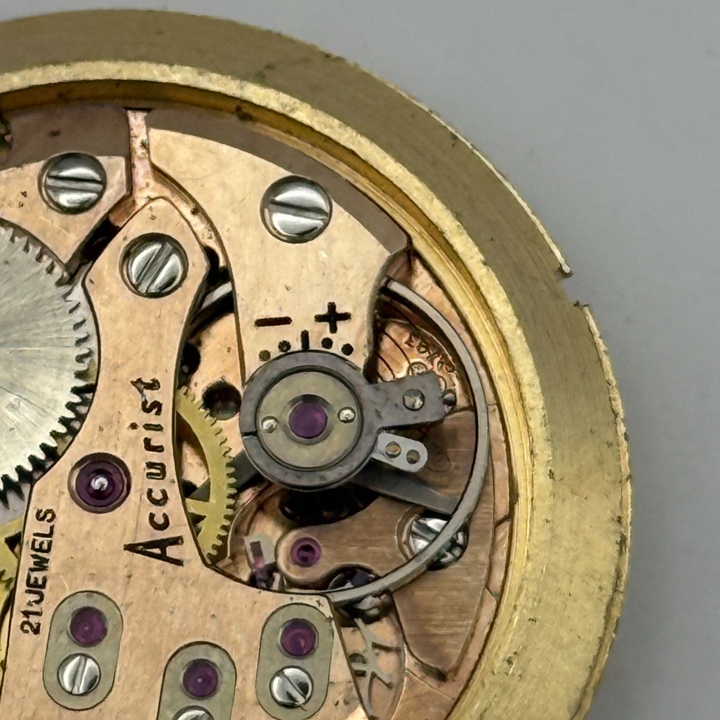 AS 1691/93 Watch Movement Accurist Manual Wind Vintage Swiss Parts Repair 30.3mm