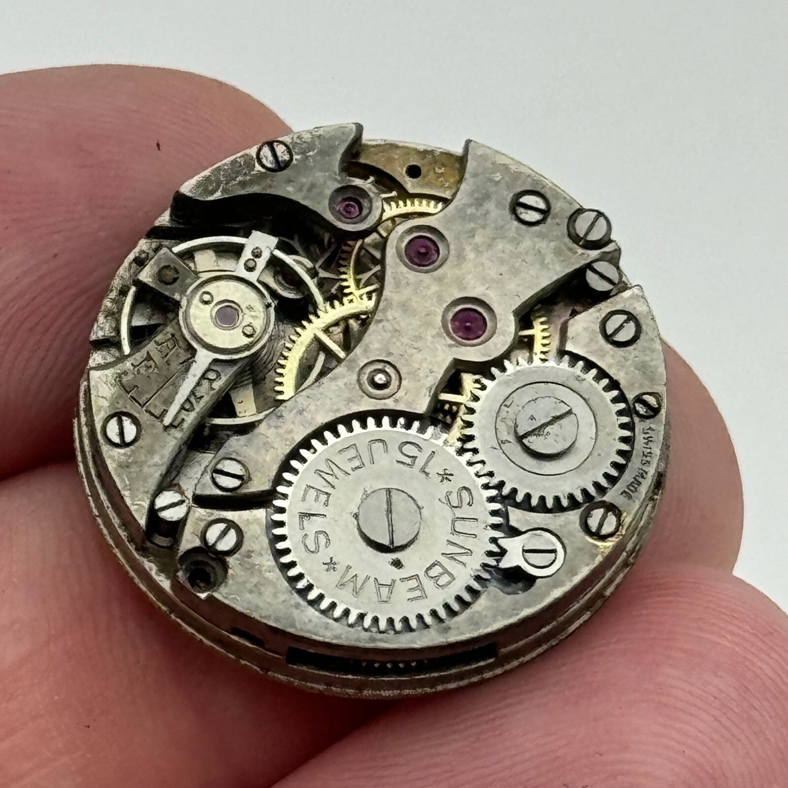 23.6mm Mens Sunbeam Balance Ok Trench Watch Movement Manual Wind Swiss PARTS