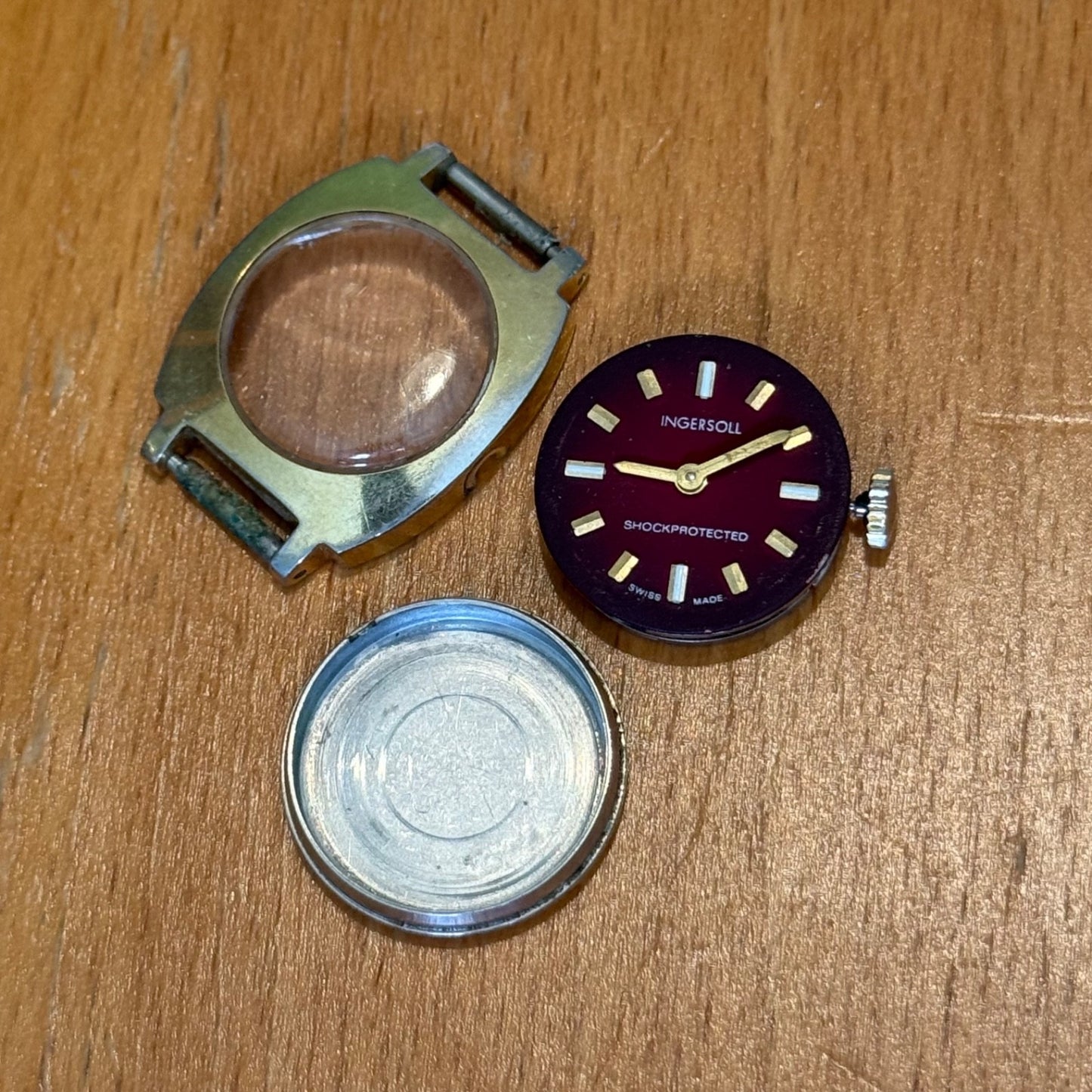 21mm Vintage Ingersoll Amida 562 Swiss 1 Jewel Manual Wind Watch PARTS / REPAIR