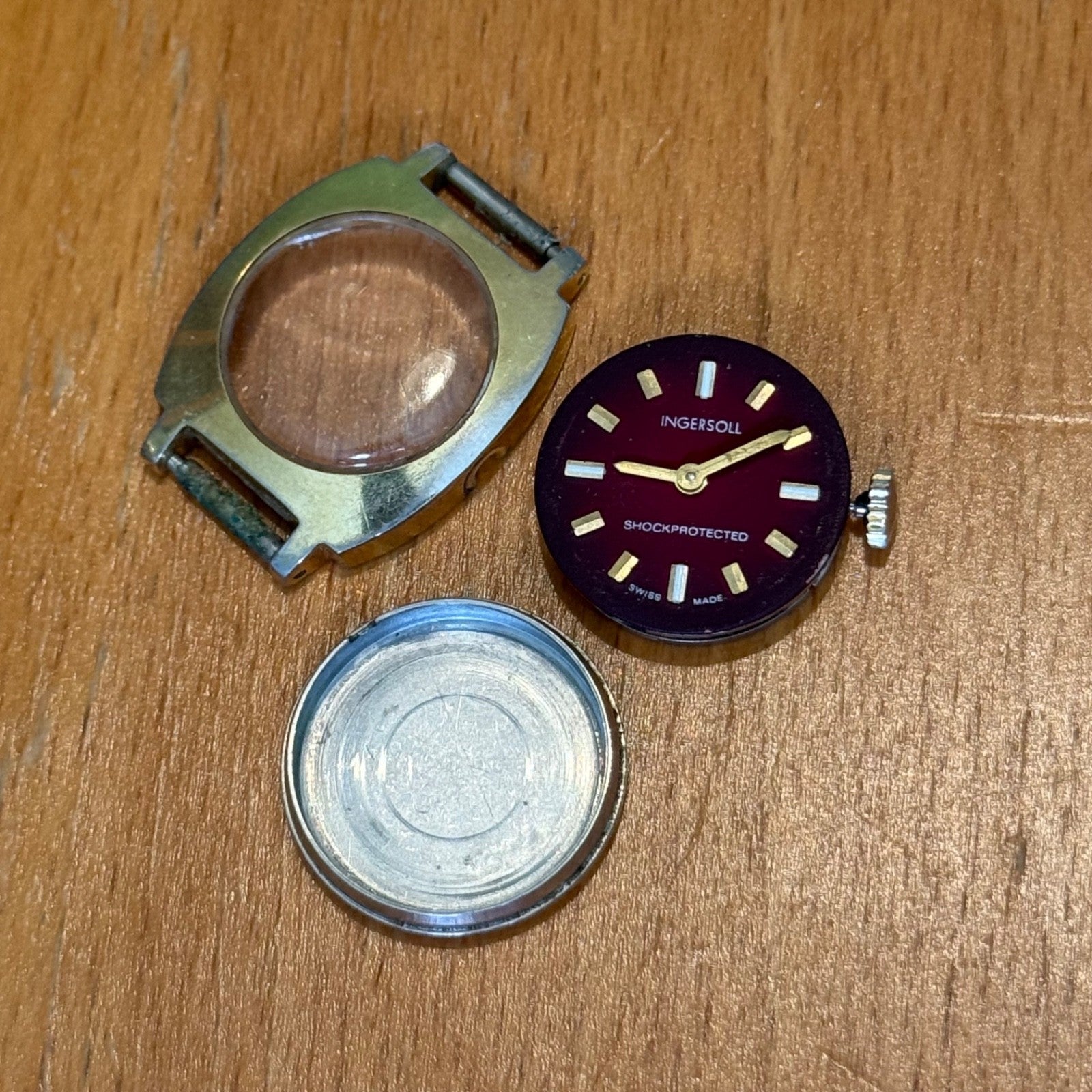 21mm Vintage Ingersoll Amida 562 Swiss 1 Jewel Manual Wind Watch PARTS / REPAIR