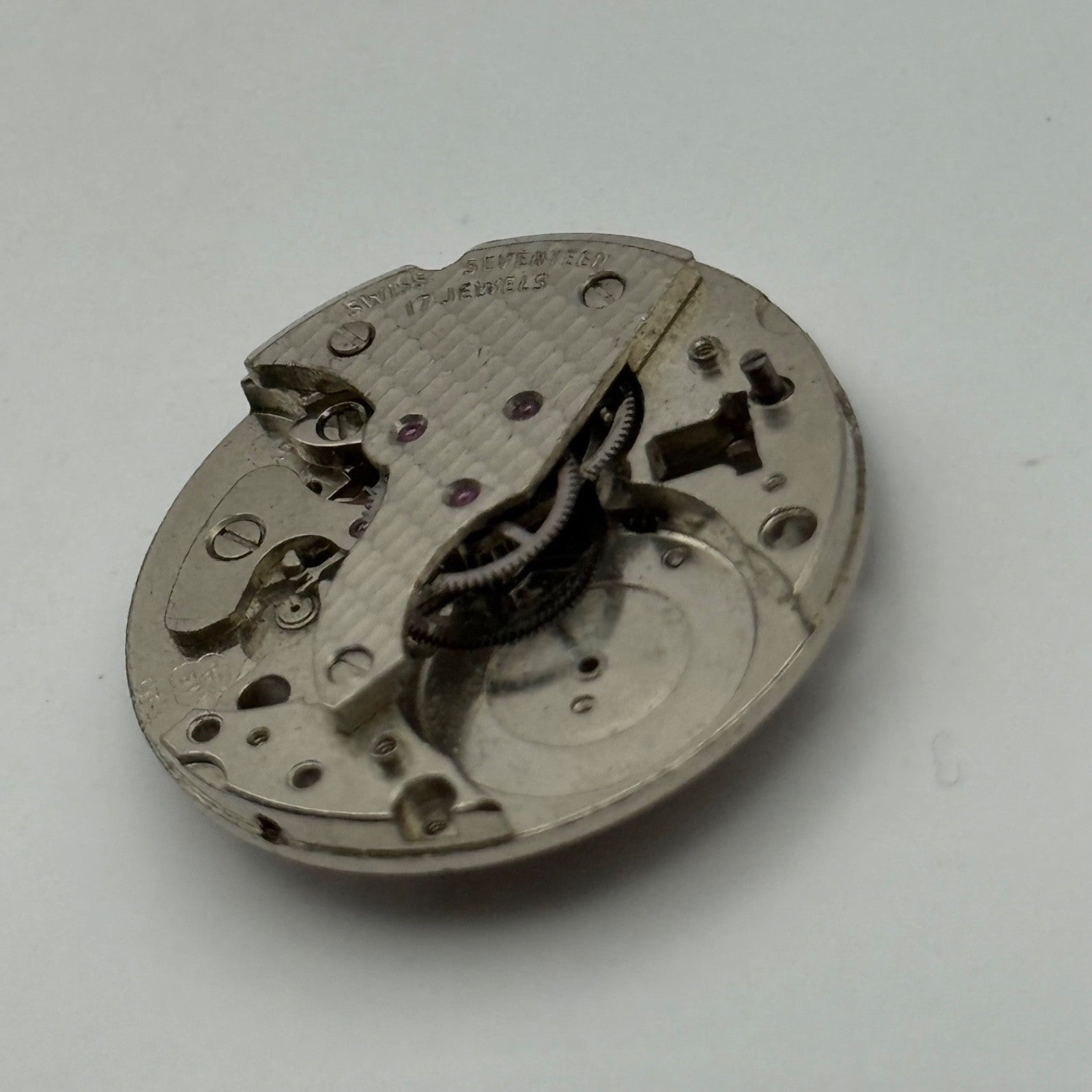 FHF ST 96-4 Watch Movement Manual Wind Vintage Swiss Incomplete Parts 25.9mm