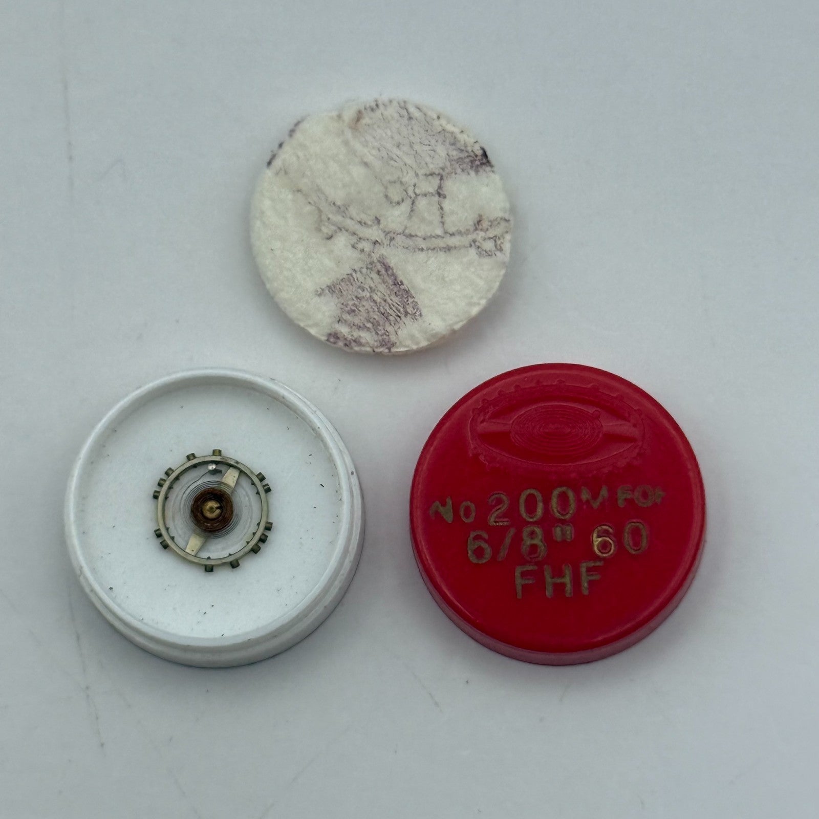 FHF 60 Balance Wheel Complete And Spring 6/8''' 200 M Watch Movement Parts