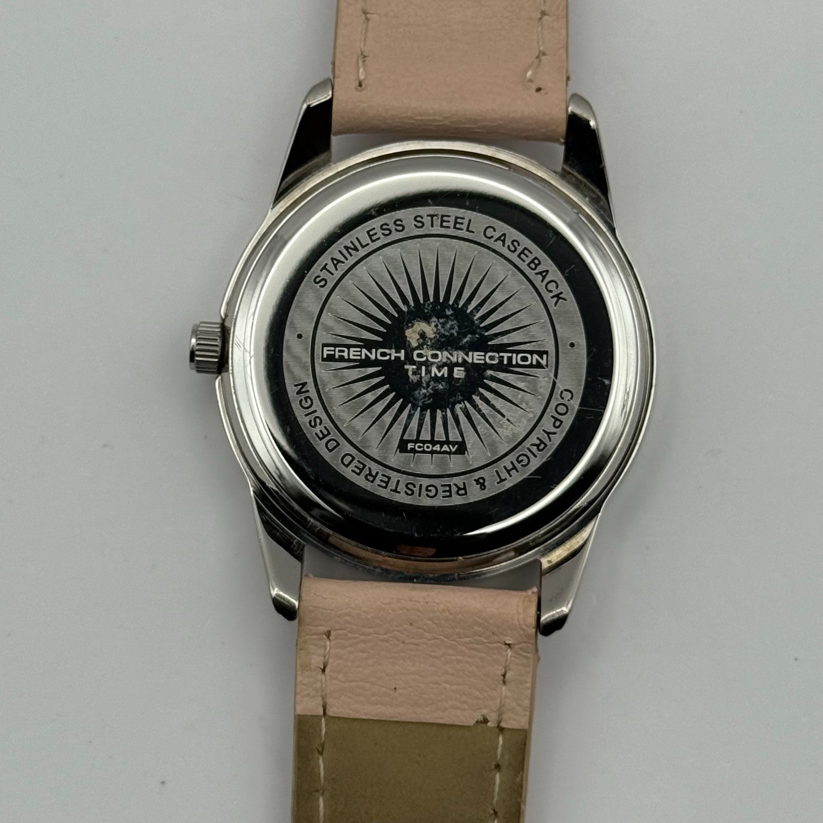 FCUK French Connection Time Ladies Quartz Watch Crystal Markers Working 33mm