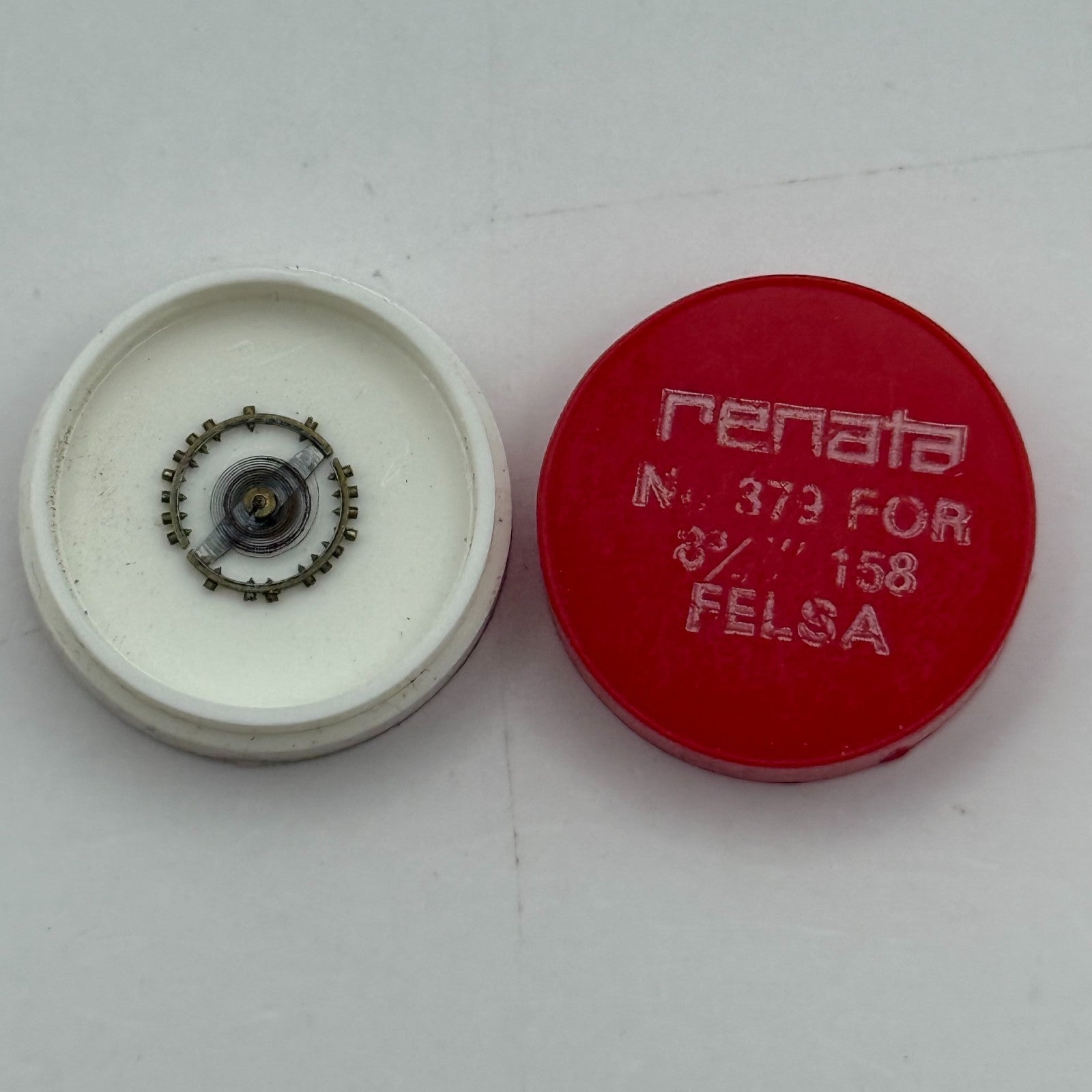 Felsa 158 Balance Complete 8 3/4''' Renata 373 Watch Movement Parts Vintage NOS