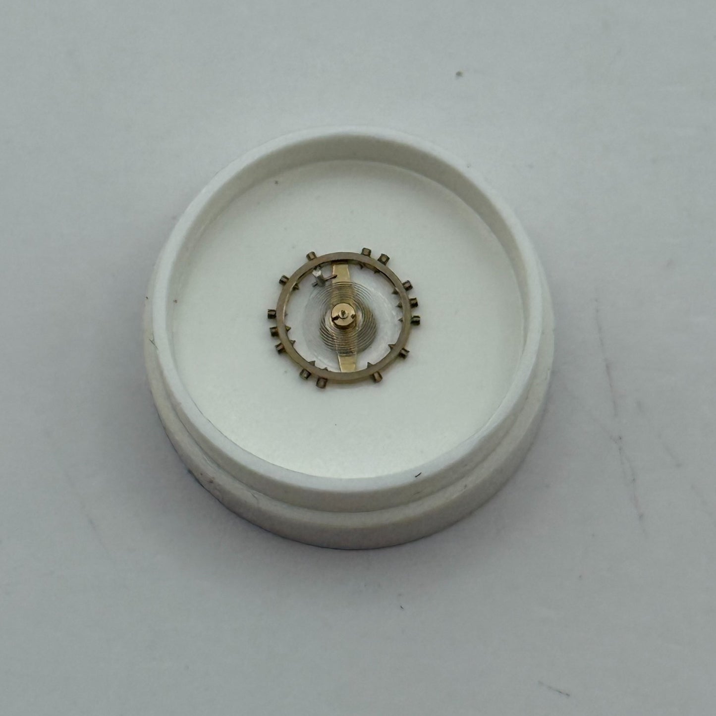 FHF 57-21 Balance Wheel Complete And Spring 6 3/4''' 1361 Watch Movement Parts 