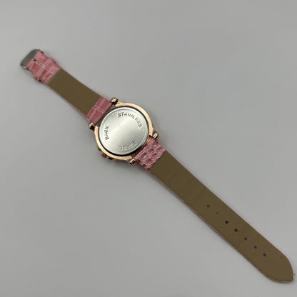 Womage Ladies Quartz Watch Eiffel Tower Design Crystal Accent Working 37mm