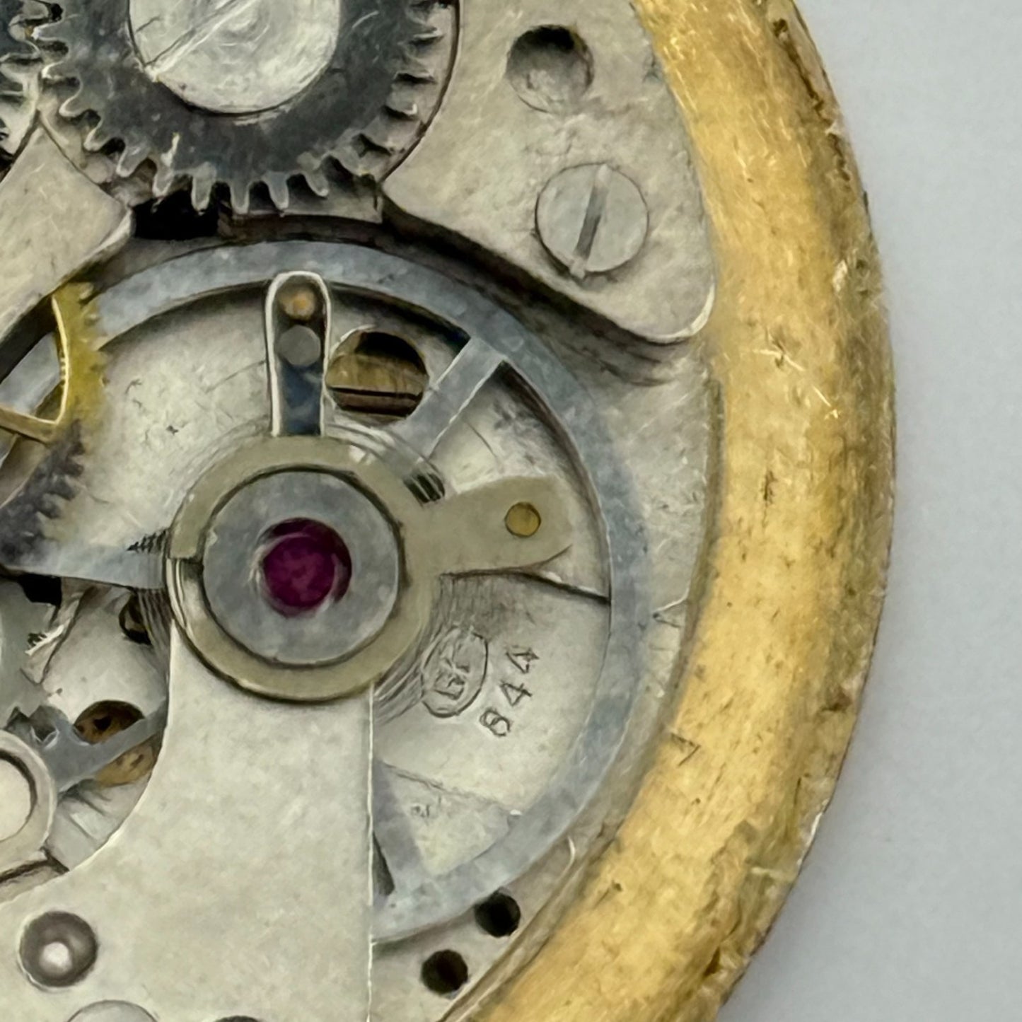 BFG 844 Watch Movement Yves Renaud Manual Wind Vintage Swiss Parts Repair 29mm