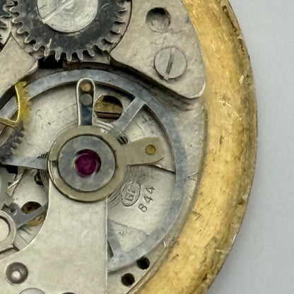 BFG 844 Watch Movement Yves Renaud Manual Wind Vintage Swiss Parts Repair 29mm