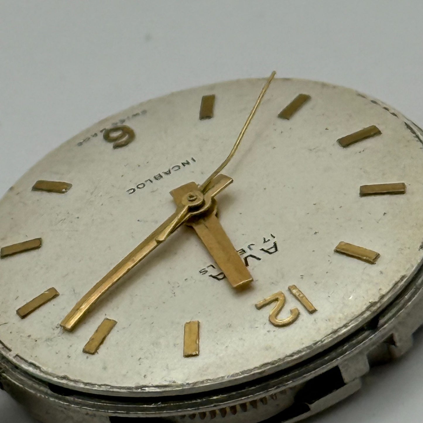 Ava FHF ST 96 Watch Movement Running Manual Wind Vintage Parts Repair 25.9mm