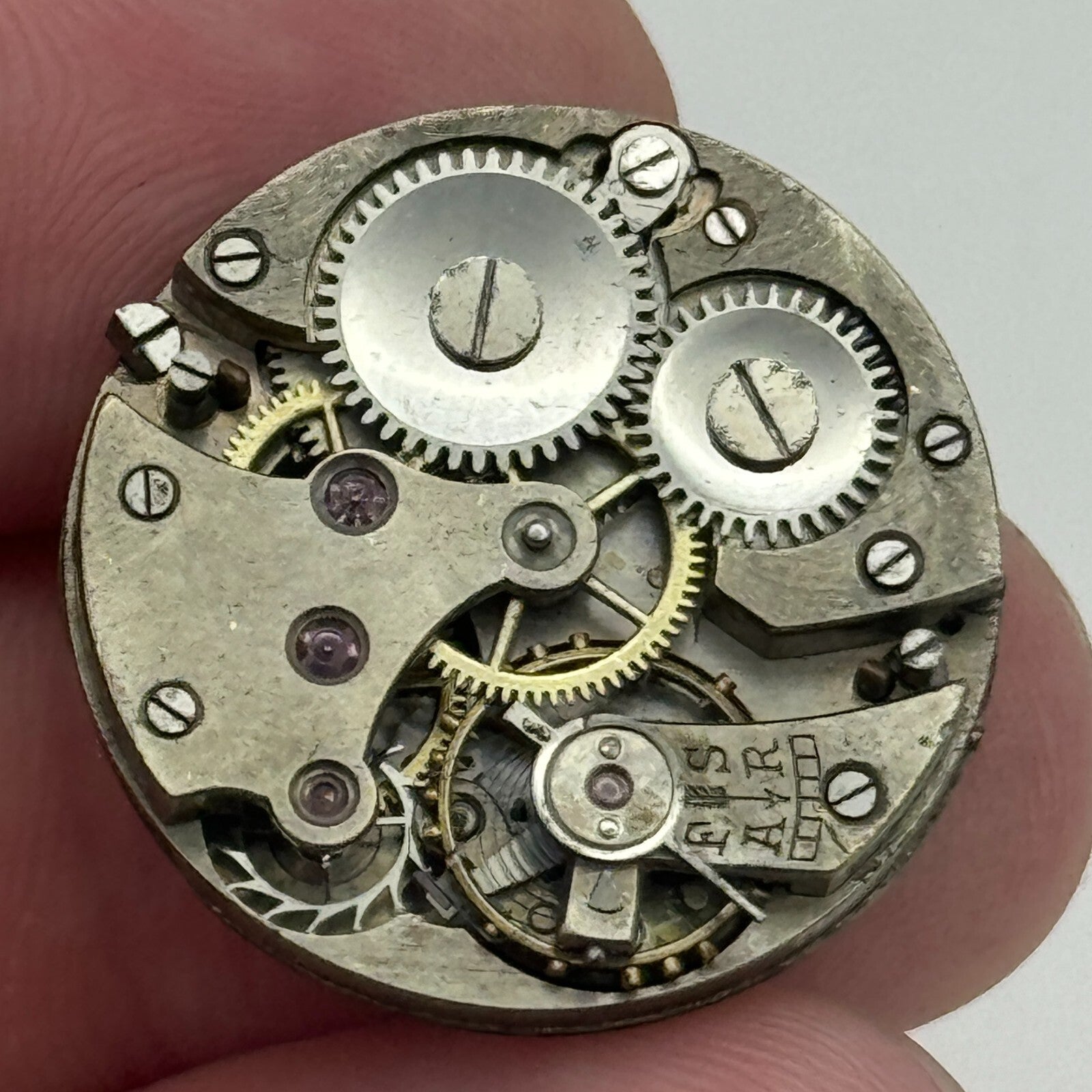 23.6mm Porcelain Dial Trench Dial Hands Watch Movement Manual Wind PARTS SPARES