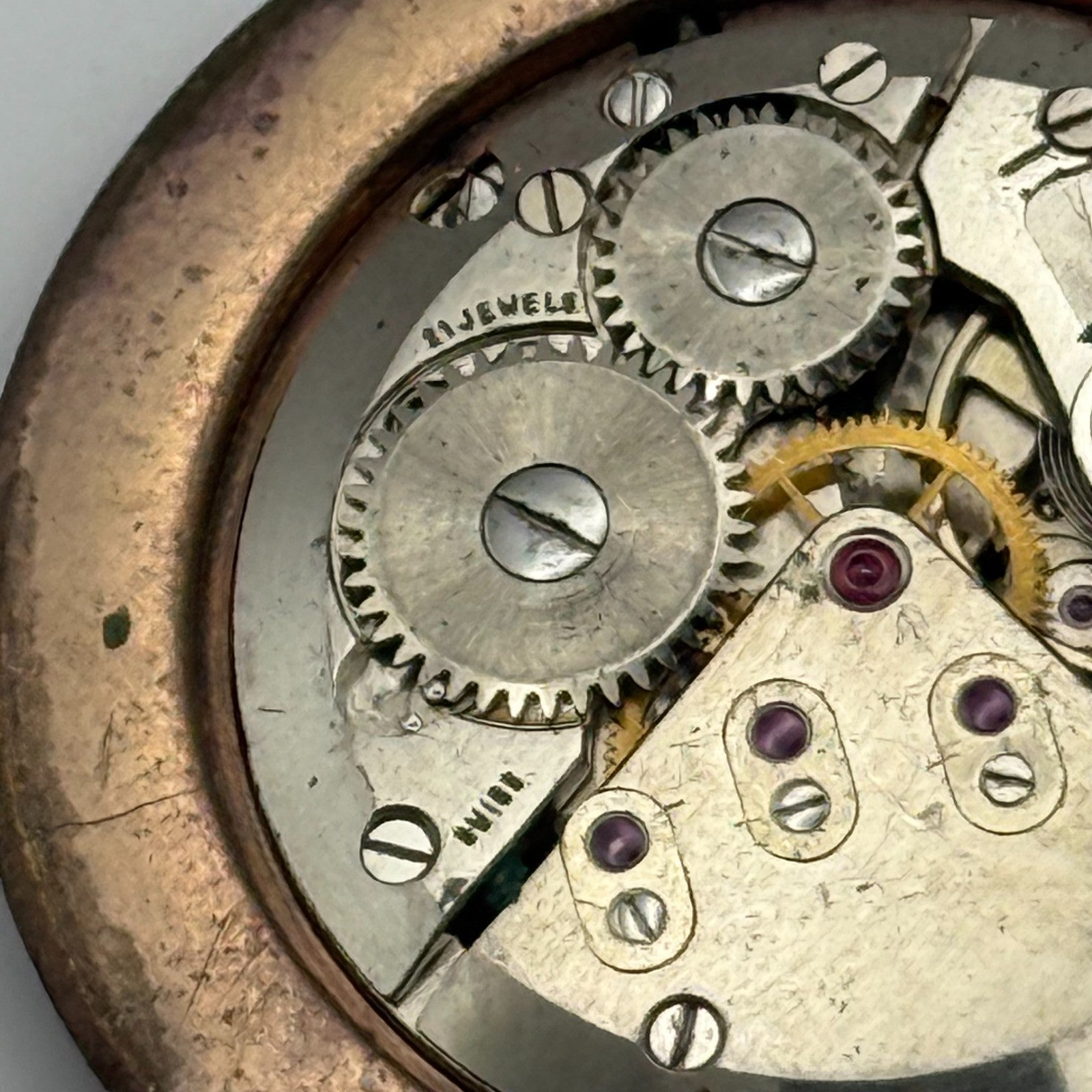 ETA 2390 Watch Movement Janus Manual Wind Vintage Swiss Parts Repair 32.6mm