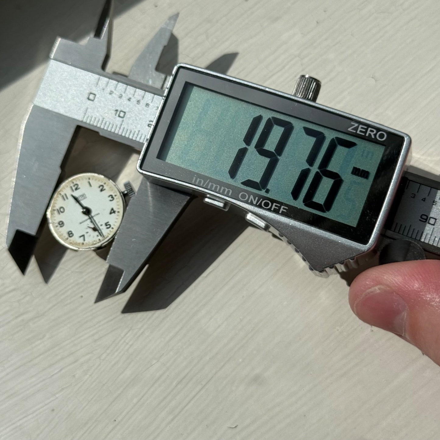 Vintage 21mm Smiths Cal 201 Jewelled Sub Second Manual Wind Watch PARTS / REPAIR